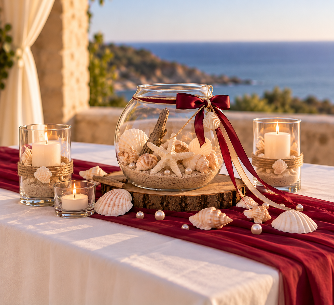 MESA DE CELEBRACAO DECORACAO PRAIA